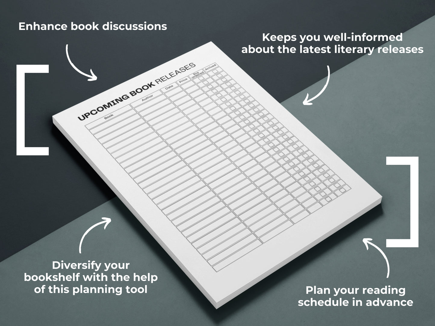 Upcoming Book Releases | Book Reading Planner Printable