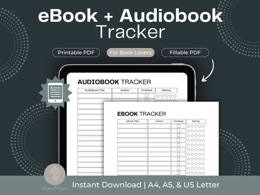 eBook and Audiobook Tracker | Book Reading Planner